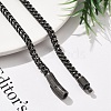 304 Stainless Steel Wheat Chain Necklaces for Women Men NJEW-A033-03B-AS-4