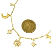 Moon & Star & Sun Brass Pendant Necklaces NJEW-TA00164-3