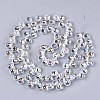 Transparent Glass Beads Strands X-GLAA-T006-14F-2