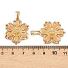 304 Stainless Steel Enamel Pendants STAS-P438-12D-G-3