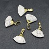 Natural Howlite Pendants G-F584-F02-G-1