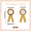 Award Ribbon Shape Iron Badge Pins LS-JEWB-WH20002-04B-2