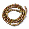 Natural Unakite Beads Strands G-S366-095-2