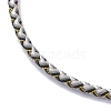 Polyester Cord Braided Bracelet Makings MAK-Z003-01G-12-2