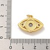 Rack Plating Brass Micro Pave Cubic Zirconia Pendants KK-C074-15G-02-3