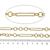 Ion Plating(IP) 304 Stainless Steel Oval Link Chains CHS-G039-10G-2