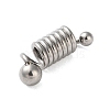 304 Stainless Steel European Beads STAS-G338-08P-2