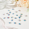 56Pcs 4 Styles Glass Rhinestone Cabochons RGLA-BBC0001-02-4