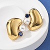 304 Stainless Steel Stud Earrings EJEW-R020-01G-01-1