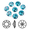 Pointed Back & Back Plated K9 Glass Rhinestone Cabochons RGLA-J012-10mm-379-1