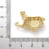 Elephant Brass Micro Pave Cubic Zirconia and Enamel Pendants KK-M319-05G-3