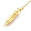 Rack Plating Brass Dowsing Pendulum Big Pendants KK-H444-01-3