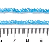 Baking Electroplate Glass Beads Strands X-DGLA-A039-J2MM-B12-4