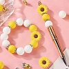 DIY Daisy Flower Silicone Beads Jewelry Making Finding Kit DIY-YW0008-77-6