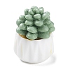 Resin Simulation Potted Cactus DJEW-F019-01F-1