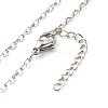 304 Stainless Steel Venetian Chains Necklaces NJEW-JN03636-01-1