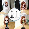 AHANDMAKER 8Pcs 2 Colors Mini Plastic & Metal Doll Display Stand AJEW-GA0007-10-7