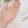 CHGCRAFT DIY Clear Cubic Zirconia Star Link Chain Bracelet Necklace Making Kit DIY-CA0005-49-3