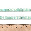 Electroplate Opaque Glass Beads Strands EGLA-U004-02F-4