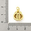 Ladybug Rack Plating Brass Micro Pave Cubic Zirconia Pendants KK-Z053-03G-3