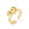 Brass Cup Peg Open Cuff Ring Settings LS-KK-G518-10G-03-1