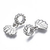 Rack Plating Alloy European Dangle Charms MPDL-N039-061-3