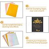 SUPERFINDINGS 80Pcs 4 Colors A4 PET Stamping Hot Foil Paper DIY-FH0004-97-4