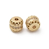 Brass Micro Pave Cubic Zirconia Beads KK-C071-06G-01-2