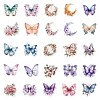 50Pcs Butterfly PVC Waterproof Stickers PW-WG2E2FF-01-3