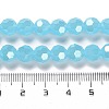 Electroplate Glass Beads Strands EGLA-A035-J8mm-A04-4