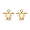 304 Stainless Steel Turtle Charms STAS-T072-53G-1
