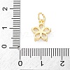 Brass Micro Pave Cubic Zirconia Charms KK-S510-13G-3