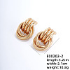 Fashionable Crossed Brass Stud Earrings Hip-hop Personality Trendy Ear Jewelry XX0906-5-1