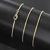 1.5mm Rack Plating Brass Snake Chain Necklaces for Women Men MAK-L044-13G-2