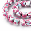 Handmade Polymer Clay Beads Strands CLAY-N008-054-05-3