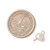 6Pcs 2 Colors Natural Freshwater Pearl Potato Connector Charms with 304 Stainless Steel Double Loops PALLOY-JF04947-3