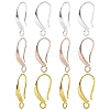 18Pcs 3 Colors Brass Smooth Earring Hooks KK-YW0002-14-2