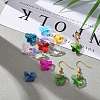 72Pcs 12 Colors Birthstone Charms Glass Pendants RGLA-ZZ0001-03-12x15mm-7