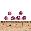 Polymer Clay Rhinestone Beads RB-H284-6MM-Half-502-2