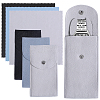3 Sets 3 Colors Rectangle Velvet Single Watch Storage Bags ABAG-BBC0001-11-1