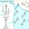10Pcs Alloy Crystal Rhinestone Star European Dangle Charms MPDL-YW0001-06-2