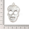 Day of the Dead Ornaments Tibetan Style Sugar Skull Pendants X-TIBEP-22828-AS-NR-3