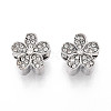 Alloy Rhinestone European Beads FIND-N009-15P-1