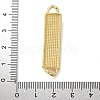 Brass Rectangle Saint Jude Connector Charms KK-M319-07G-3