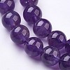 Natural Amethyst Bead Strands G-J376-20-8mm-3