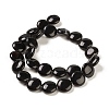 Dyed & Heated Natural Black Agate Beads Strands G-M403-C12-03-3