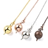 Brass Dowsing Pendulum Big Pointed Round Pendants KK-H491-03-1