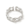 Brass Cup Peg Open Cuff Ring Settings LS-KK-G518-08P-02-2