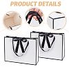 Rectangle Paper Storage Bags with Handle ABAG-WH0038-56-5