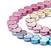 Rainbow Color Electroplate Non-magnetic Synthetic Hematite Beads X-G-L489-E01-3